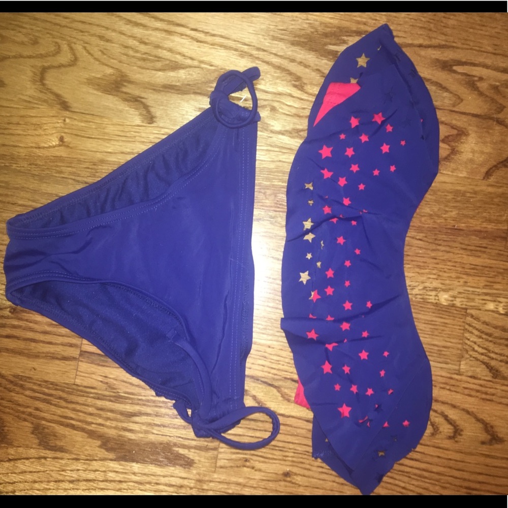 Strapless Bikini top and bottom